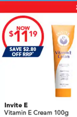 Amcal Pharmacies Invite E Vitamin E Cream offer