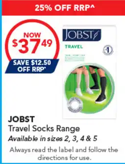 Amcal Pharmacies JOBST Travel Socks Range offer
