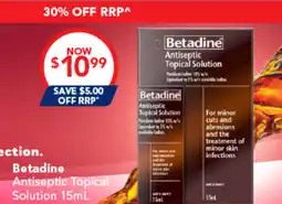 Amcal Pharmacies Betadine Antiseptic Topical Solution offer
