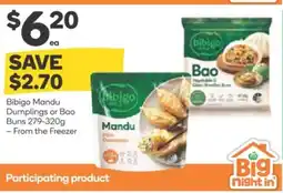 Woolworths Bibigo Mandu Dumplings or Bao Buns offer