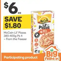Woolworths McCain Lil' Pizzas offer