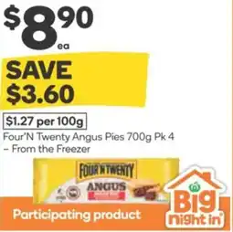 Woolworths Four'N Twenty Angus Pies offer