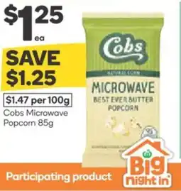 Woolworths Cobs Microwave Popcorn offer
