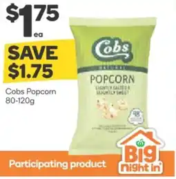 Woolworths Cobs Popcorn offer
