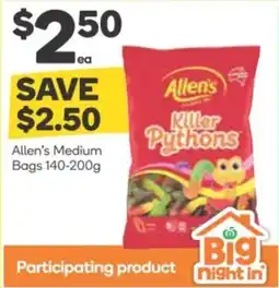 Woolworths Allen's Medium Bags offer