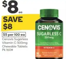Woolworths Cenovis Sugarless Vitamin C 500mg offer