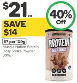 Woolworths Muscle Nation Protein Daily Shake Powder offer