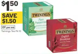 Woolworths Twinings Tea offer