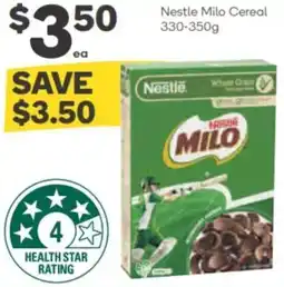 Woolworths Nestle Milo Cereal offer