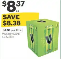 Woolworths V Energy Drink offer