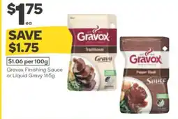 Woolworths Gravox Finishing Sauce or Liquid Gravy offer