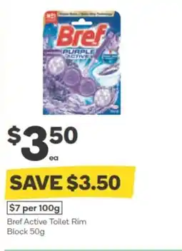 Woolworths Bref Active Toilet Rim Block offer