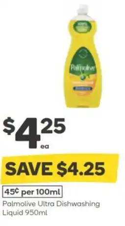 Woolworths Palmolive Ultra Dishwashing Liquid offer