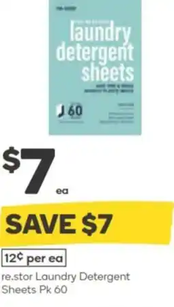 Woolworths re.stor Laundry Detergent Sheets offer