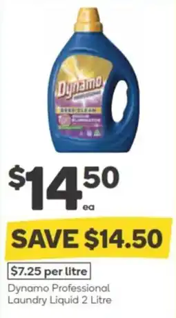 Woolworths Dynamo Professional Laundry Liquid offer