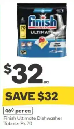 Woolworths Finish Ultimate Dishwasher offer