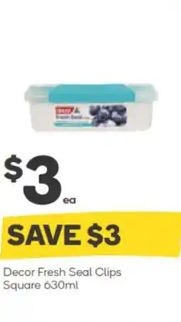Woolworths Decor Fresh Seal Clips Square offer