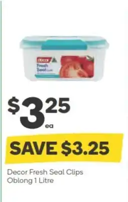 Woolworths Decor Fresh Seal Clips Oblong offer