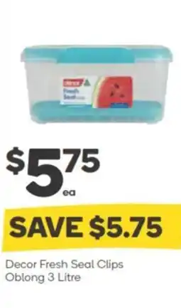 Woolworths Decor Fresh Seal Clips Oblong offer