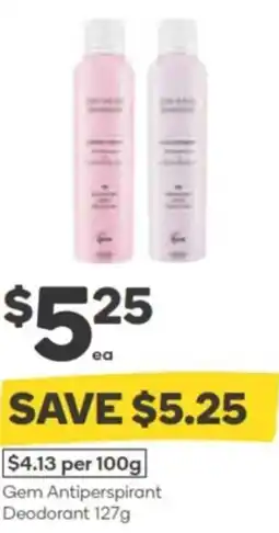 Woolworths Gem Antiperspirant Deodorant offer