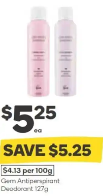 Woolworths Gem Antiperspirant Deodorant offer