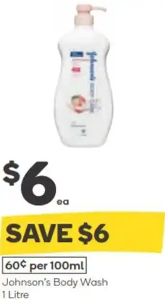 Woolworths Johnson's Body Wash offer