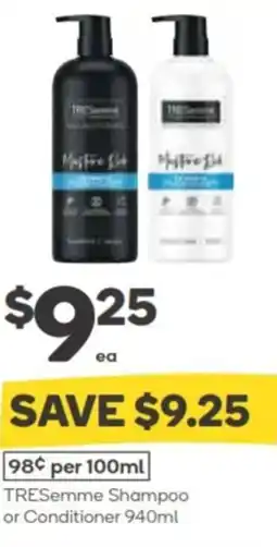 Woolworths TRESemme Shampoo or Conditioner offer