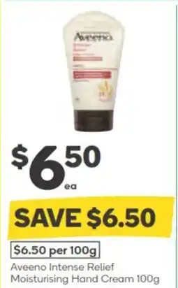 Woolworths Aveeno Intense Relief Moisturising Hand Cream offer