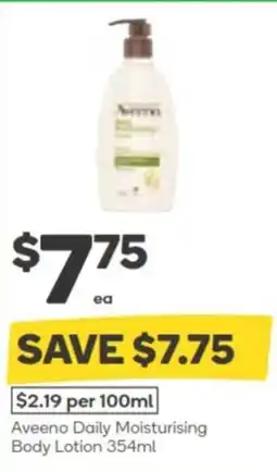Woolworths Aveeno Daily Moisturising Body Lotion offer