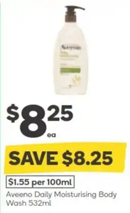 Woolworths Aveeno Daily Moisturising Body Wash offer