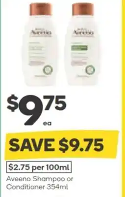Woolworths Aveeno Shampoo or Conditioner offer