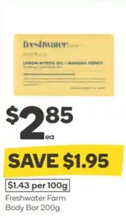 Woolworths Freshwater Farm Body Bar offer