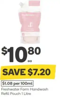 Woolworths Freshwater Farm Handwash Refill Pouch offer