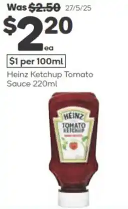 Woolworths Heinz Ketchup Tomato Sauce offer