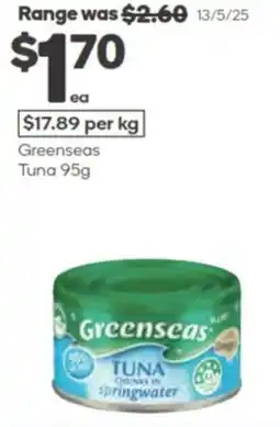 Woolworths Greenseas Tuna offer