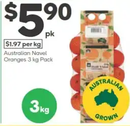 Woolworths Australian Navel Oranges Pack offer