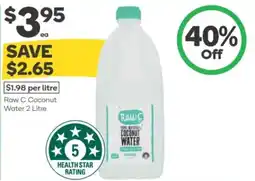 Woolworths Raw C Coconut Water offer