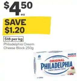 Woolworths Philadelphia Cream Cheese Block offer
