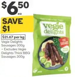 Woolworths Vegie Delights Sausages offer