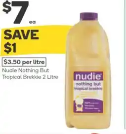 Woolworths Nudie Nothing But Tropical Brekkie offer