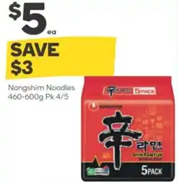 Woolworths Nongshim Noodles offer