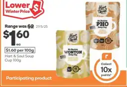 Woolworths Hart & Soul Soup Cup offer