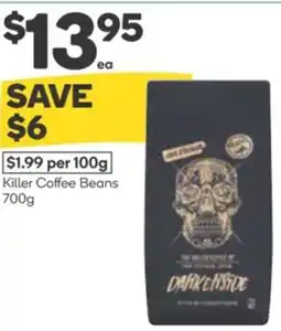 Woolworths Killer Coffee Beans offer