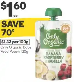 Woolworths Only Organic Baby Food Pouch offer