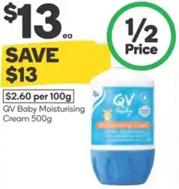 Woolworths QV Baby Moisturising Cream offer