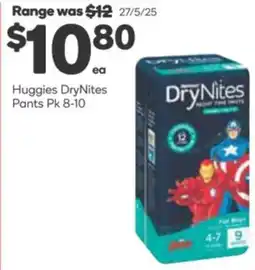 Woolworths Huggies DryNites Pants offer
