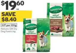 Woolworths Natures Gift Dry Dog Food offer