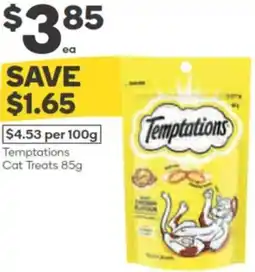 Woolworths Temptations Cat Treats offer