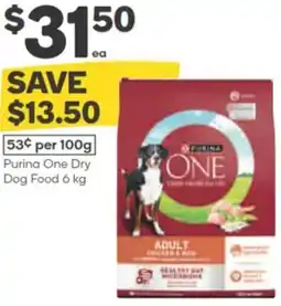 Woolworths Purina One Dry Dog Food offer
