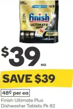 Woolworths Finish Ultimate Plus Dishwasher Tablets offer